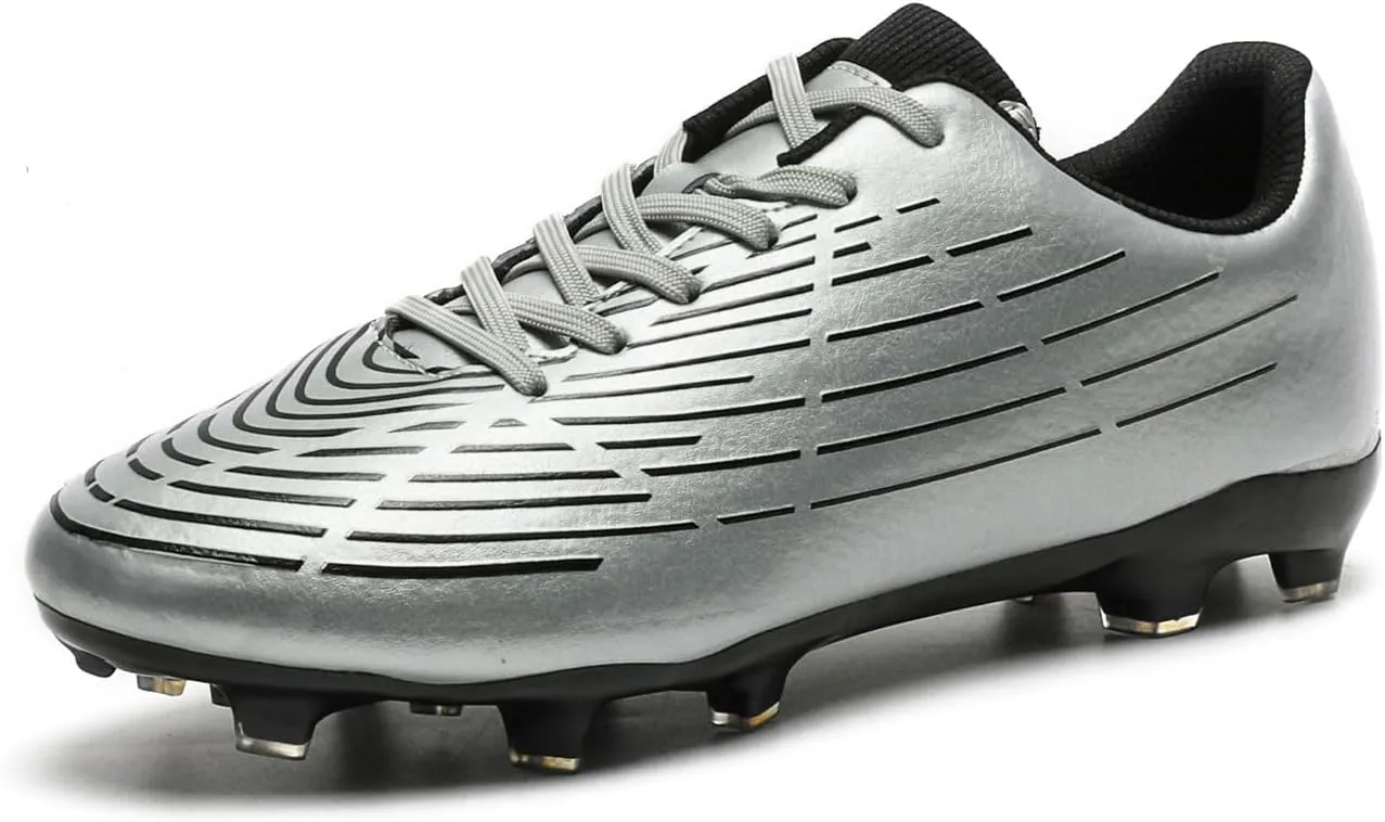 Soccer Cleats for Men's Outdoor Firm Ground Soccer Shoes Futsal Football Training Sneakers