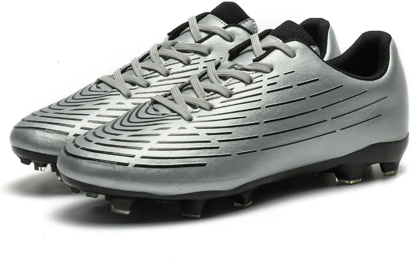 Soccer Cleats for Men's Outdoor Firm Ground Soccer Shoes Futsal Football Training Sneakers
