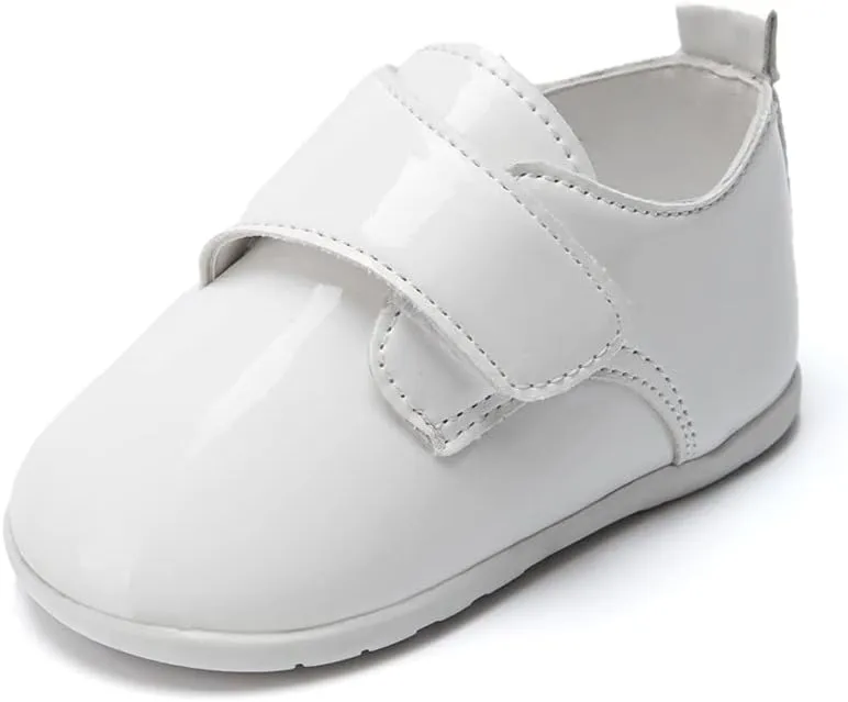 Sonsage Infant Baby Boys Girls Oxford Shoes PU Leather Loafers Flats Non-Slip Unisex Classic Moccasins Rubber Soft Sole Newborn Toddler Walking School Uniform Wedding Dress Shoe