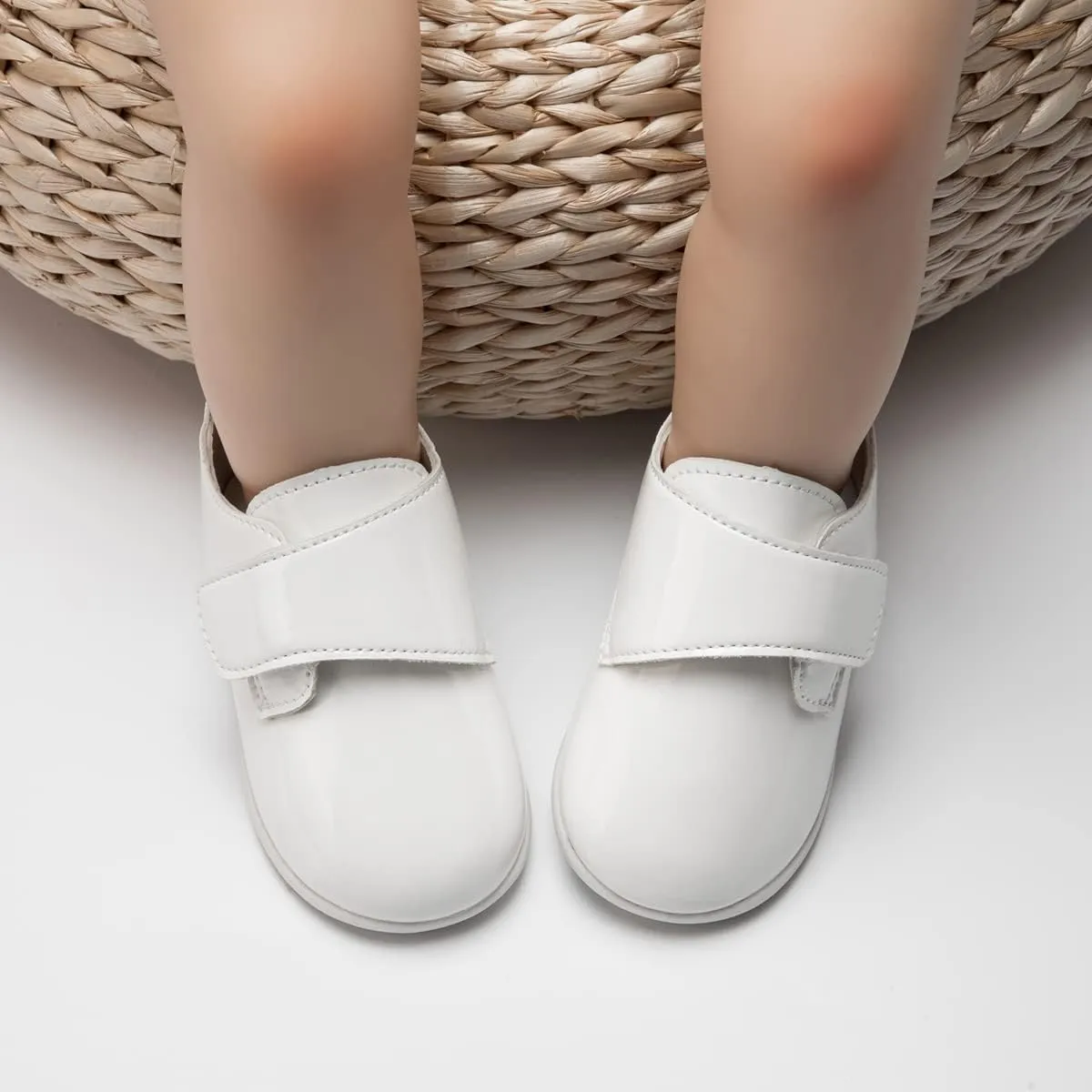 Sonsage Infant Baby Boys Girls Oxford Shoes PU Leather Loafers Flats Non-Slip Unisex Classic Moccasins Rubber Soft Sole Newborn Toddler Walking School Uniform Wedding Dress Shoe