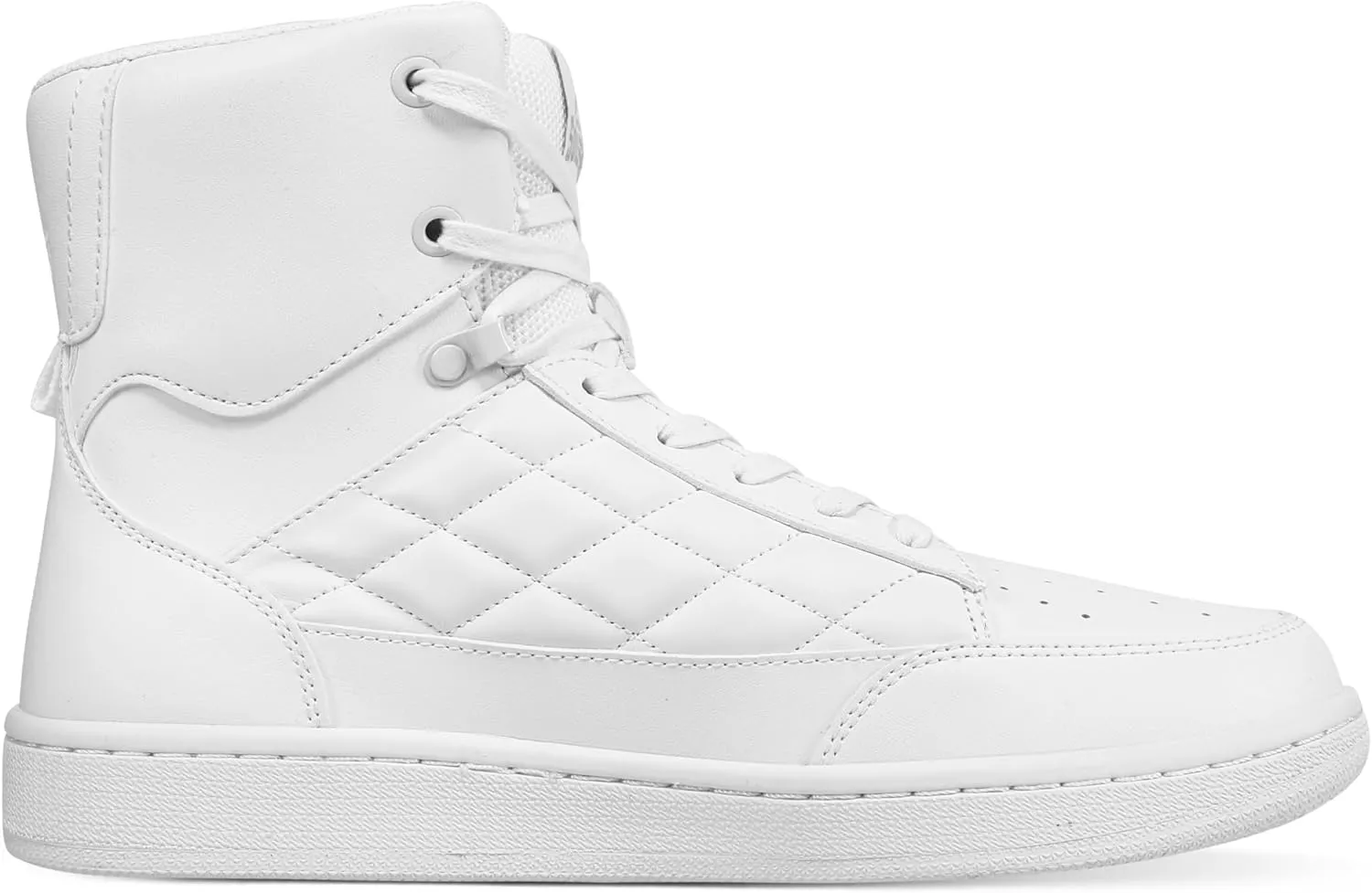 Soulsfeng Men's Women's High Top Sneakers Leather Ankle Boots Lace Up Walking Tennis Shoes