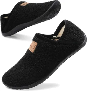 Spesoul Fuzzy House Slippers for Women Men Indoor Closed Back Lightweight Cozy Faux Furry Lining Barefoot House Shoes Slipper Socks for Bedroom Home Office Yoga Outdoor Walking Shoes