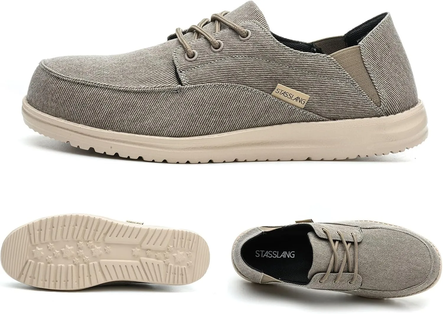 Steel Toe Shoes for Men Lightweight Casual Work Safety Loafers Industrial Construction Sneakers Slip On Indestructible Work Shoes