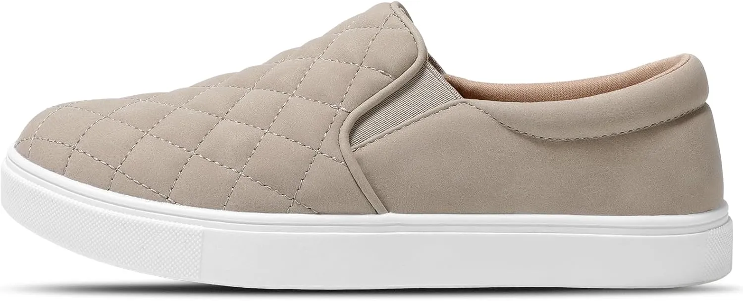 STQ Loafers for Women Memory Foam Slip On Sneakers EleeS Quilted 1.0 Comfort Fall Shoes