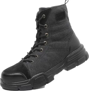SUADEX Steel Toe Boots for Men Women Indestructible Non Slip Comfortable Work Boot Safety Construction Shoes