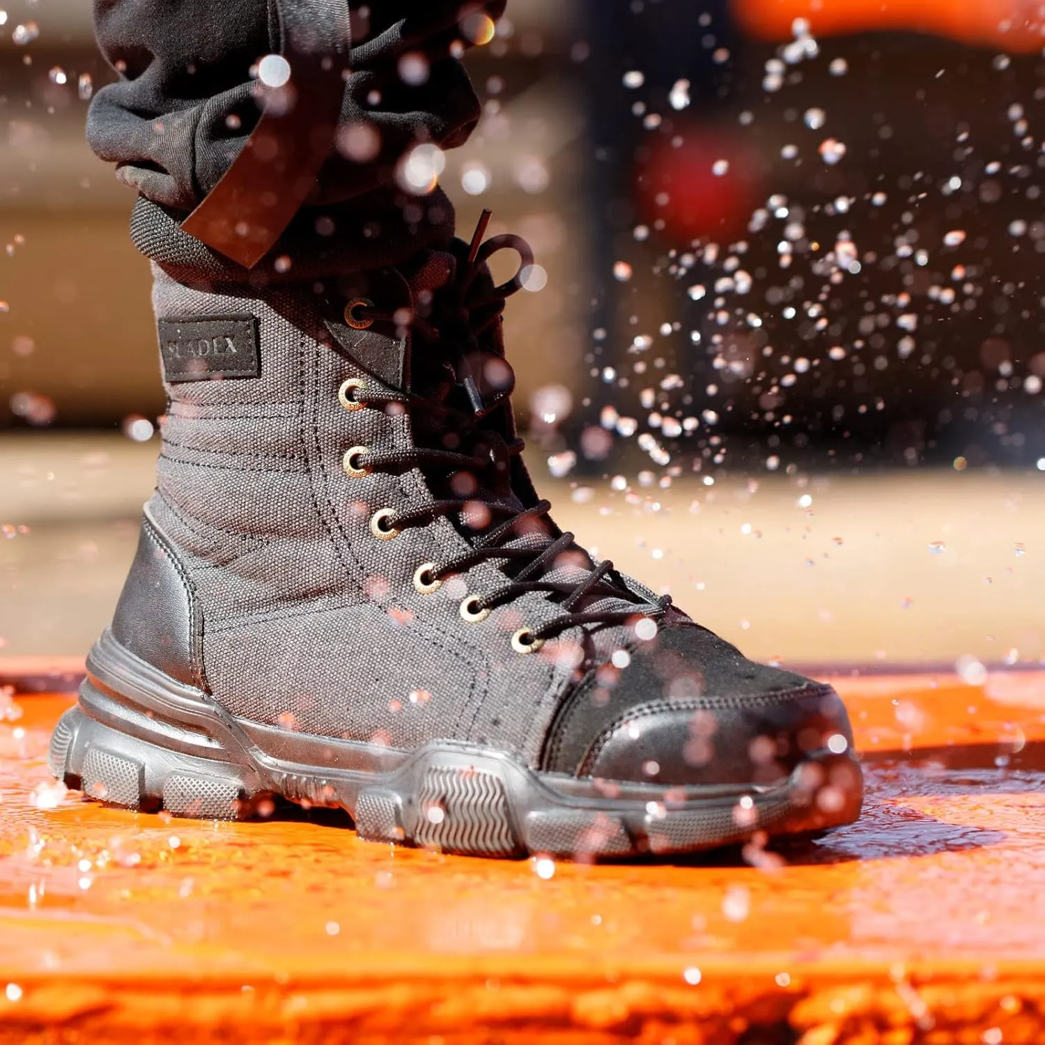 SUADEX Steel Toe Boots for Men Women Indestructible Non Slip Comfortable Work Boot Safety Construction Shoes