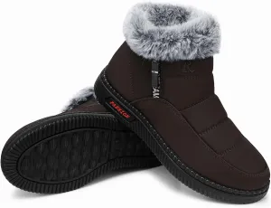 TEMOFON Womens Snow Boots Winter Warm Ankle Boots Waterproof Outdoor Fur Lined Shoes for Women