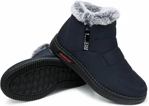 TEMOFON Womens Snow Boots Winter Warm Ankle Boots Waterproof Outdoor Fur Lined Shoes for Women