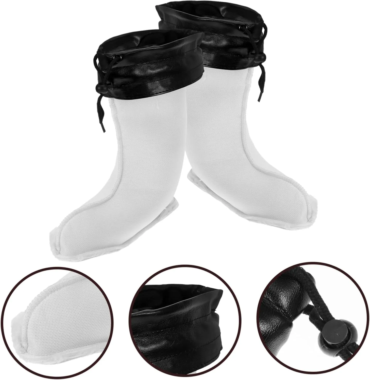 TENDYCOCO 1 Pair Boot Cuffs for Women Boot Socks Thick Boot Lining Covers Boot Shoes Inserts Men Rain Boots