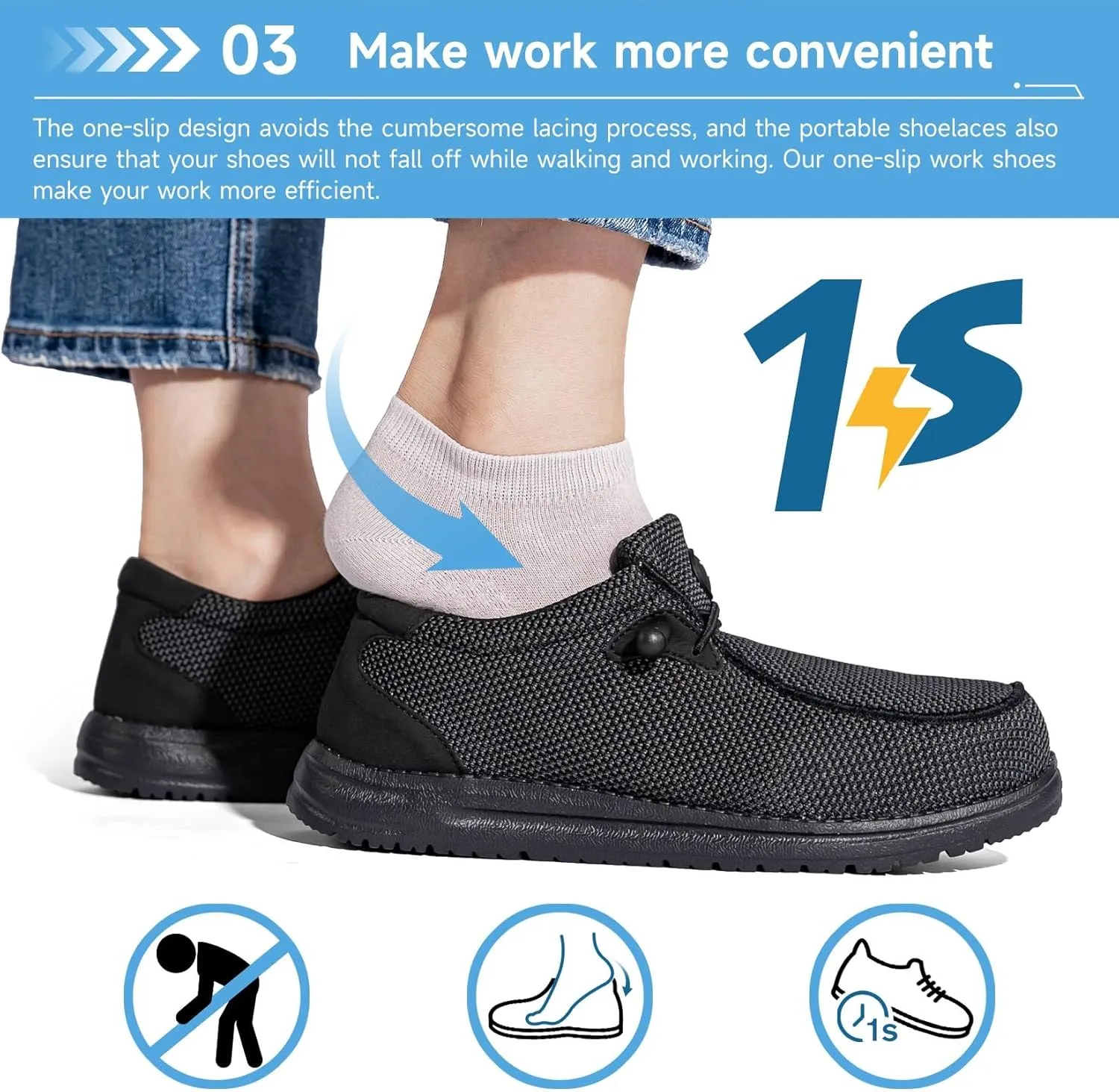 Tinefiy Steel Toe Shoes for Women Lightweight Comfortable Slip Resistant Safety Work Sneakers Composite Toe Indestructible Shoe