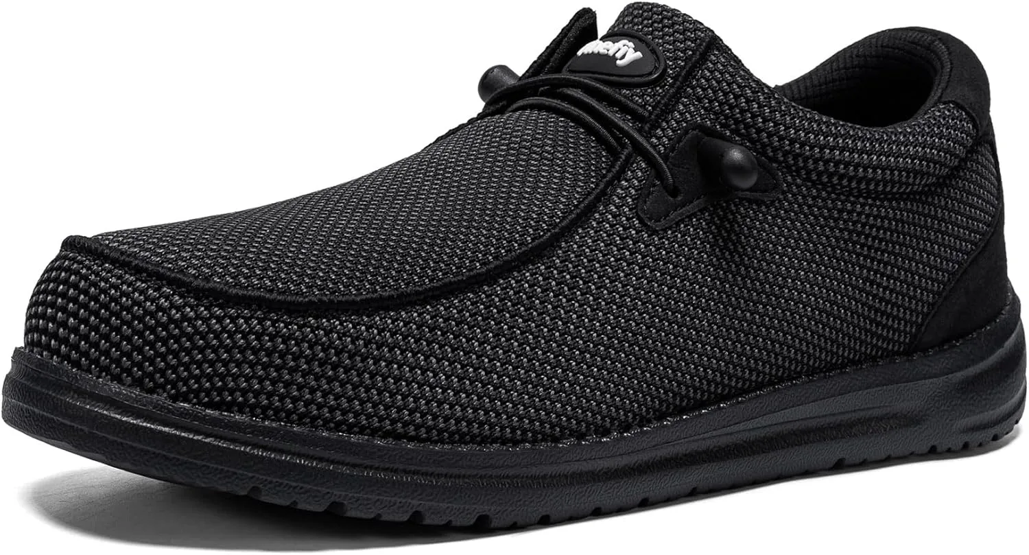Tinefiy Steel Toe Shoes for Women Lightweight Comfortable Slip Resistant Safety Work Sneakers Composite Toe Indestructible Shoe