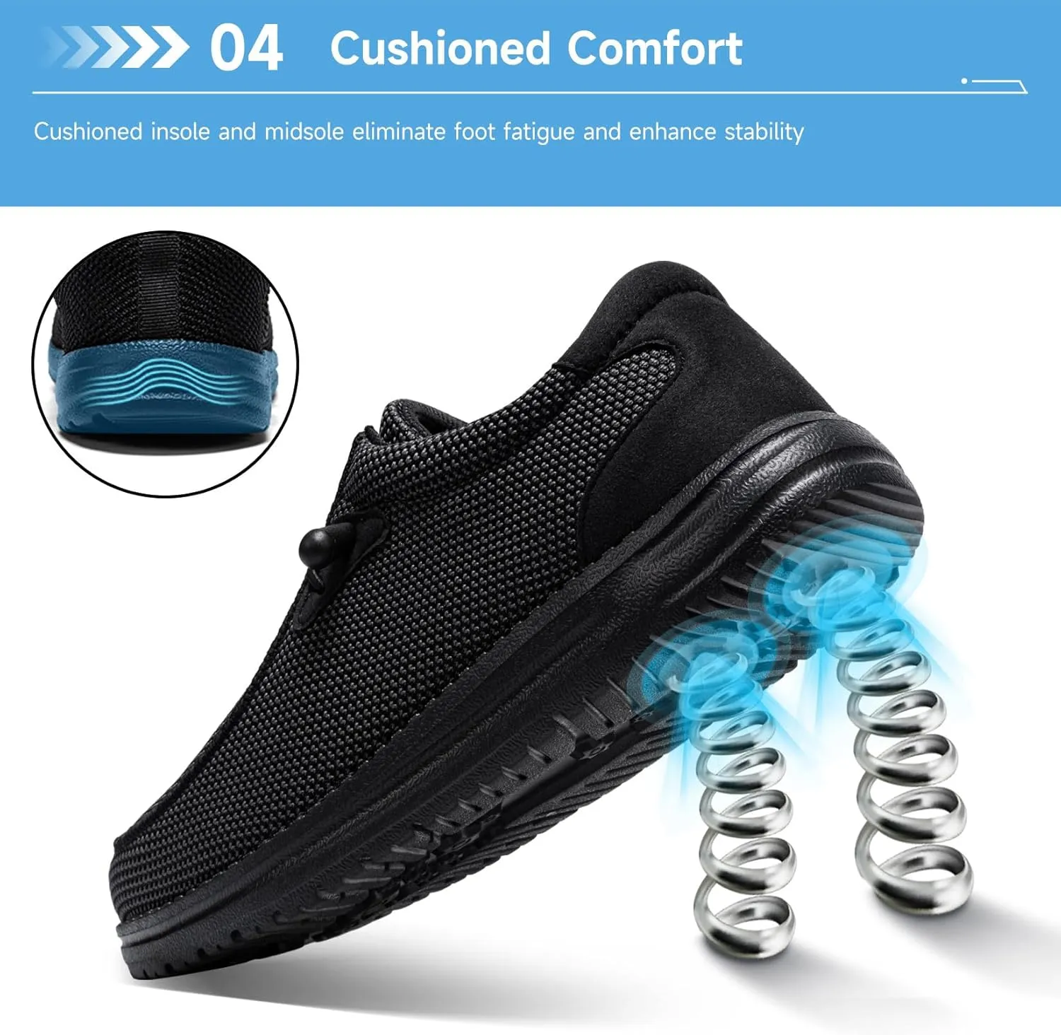 Tinefiy Steel Toe Shoes for Women Lightweight Comfortable Slip Resistant Safety Work Sneakers Composite Toe Indestructible Shoe