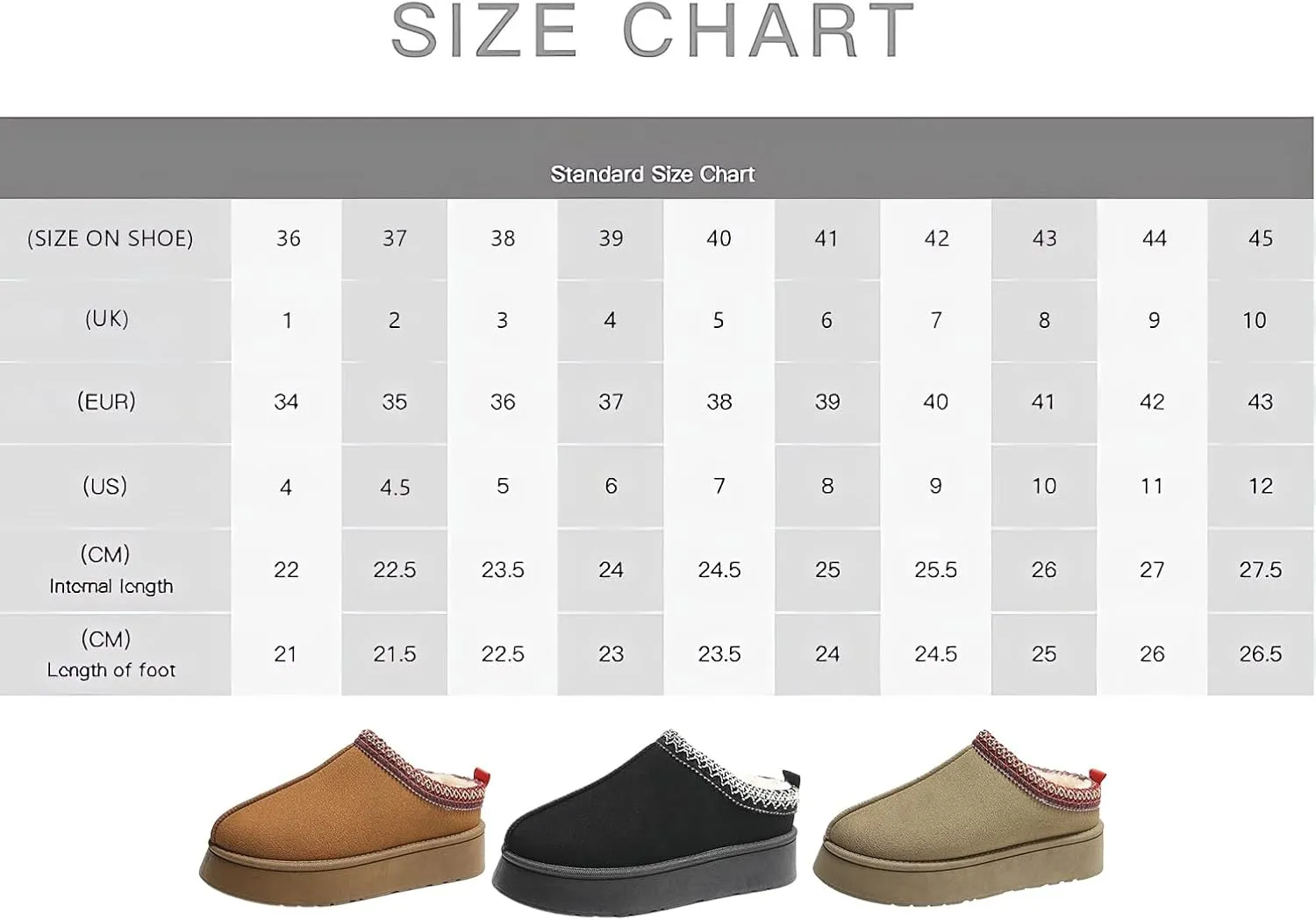 TOCONFFON Womens Slip On Platform Slippers Faux Fur Boots Slipper Thickened Sole Durable Fluffy House Slippers for Indoor and Outdoor