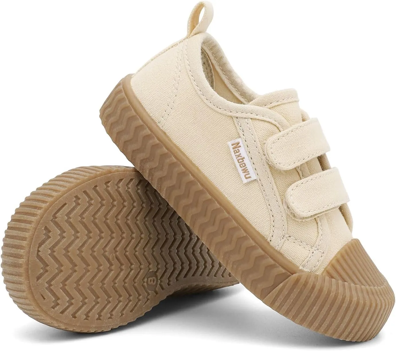Toddler Boys & Girls Sneaker Adjustable Slip On Canvas Hook and Loops Walking Shoes,Size 5-12