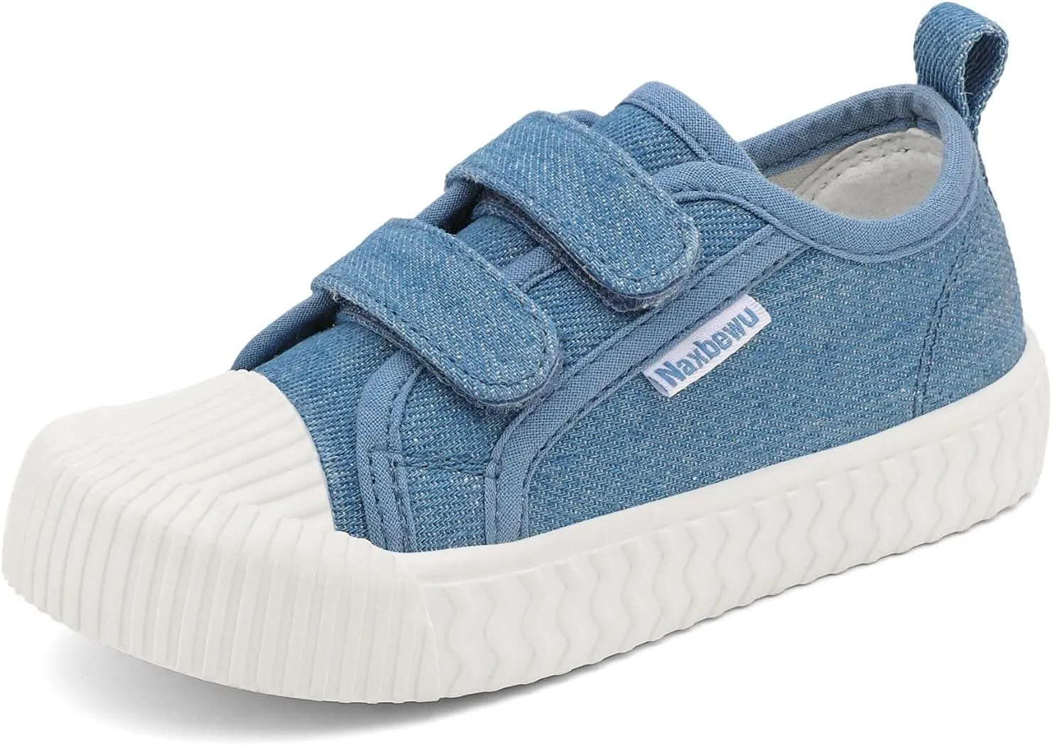 Toddler Boys & Girls Sneaker Adjustable Slip On Canvas Hook and Loops Walking Shoes,Size 5-12