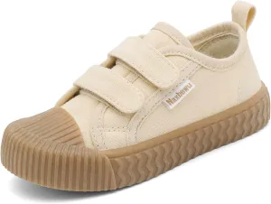 Toddler Boys & Girls Sneaker Adjustable Slip On Canvas Hook and Loops Walking Shoes,Size 5-12