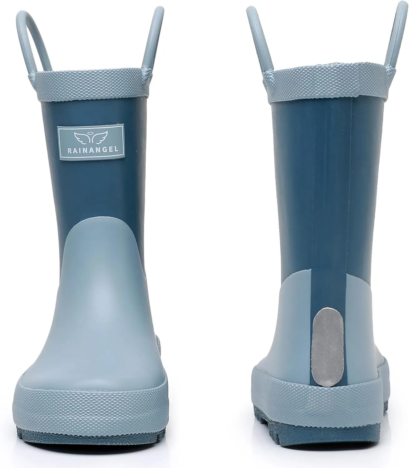 Toddler Rain Boots with Easy-On Handles, Waterproof Rubber Kids Rain Boots for Girls and Boys, in Fun Printed & Colors Unisex-Child Outdoor Rain Boots