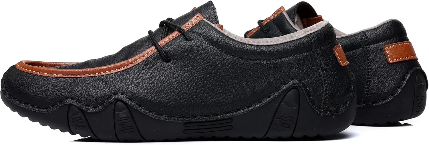 Trsorini Mens Casual Fashion Sneakers Driving Walking Climbing Shoes Beck Shoes Soft Moccasin Shoes