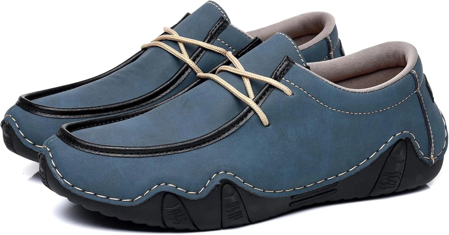 Trsorini Mens Casual Fashion Sneakers Driving Walking Climbing Shoes Beck Shoes Soft Moccasin Shoes