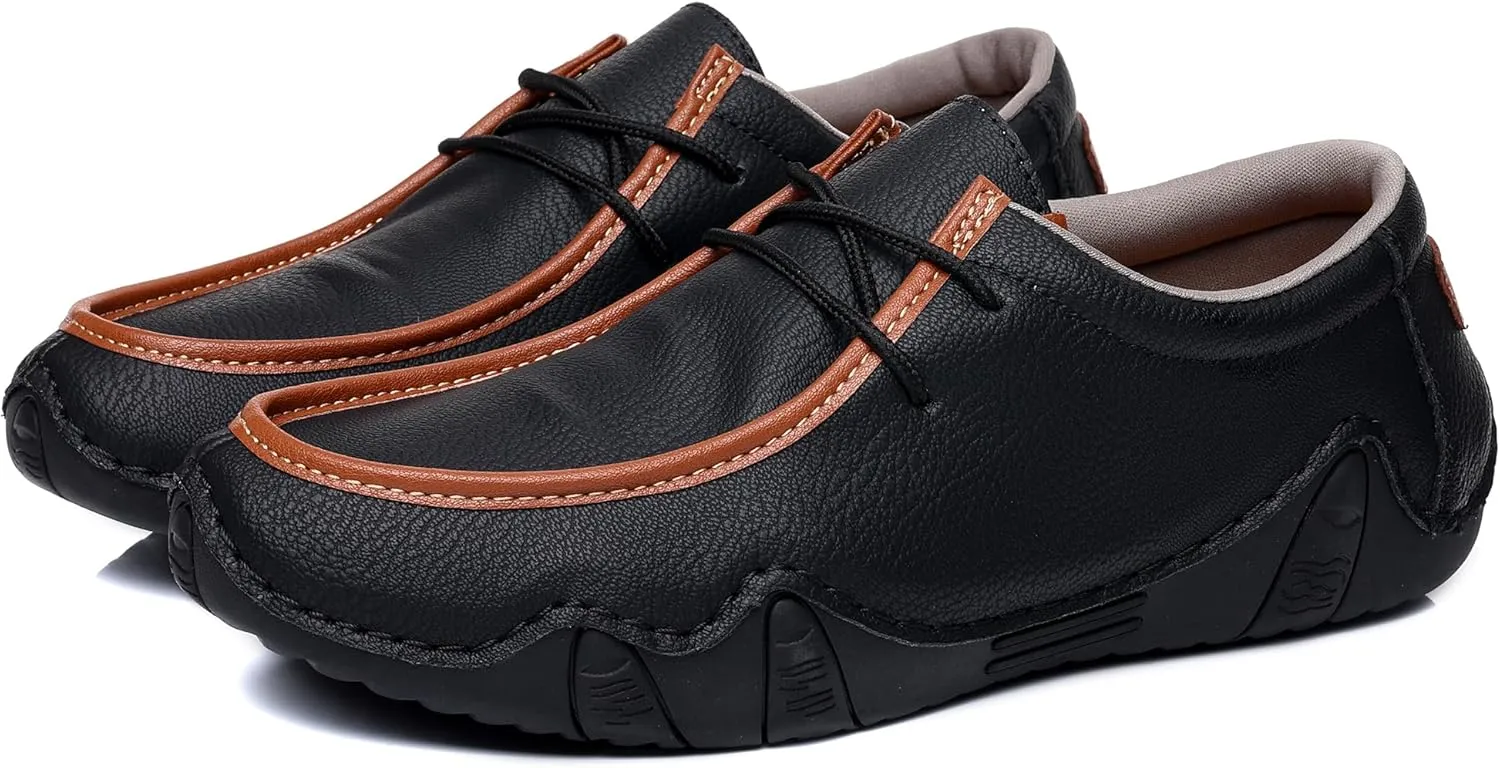 Trsorini Mens Casual Fashion Sneakers Driving Walking Climbing Shoes Beck Shoes Soft Moccasin Shoes