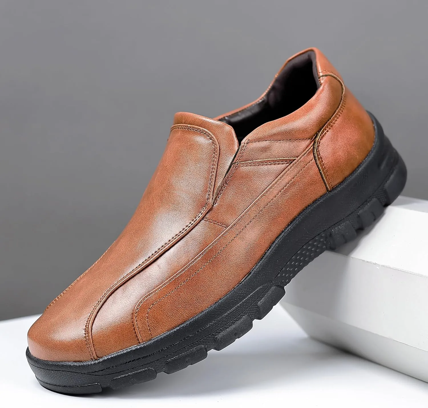 Trsorini Mens Casual Shoes Loafers Slip on Dress Business Office Premier Walking Lightweight Shoes Male