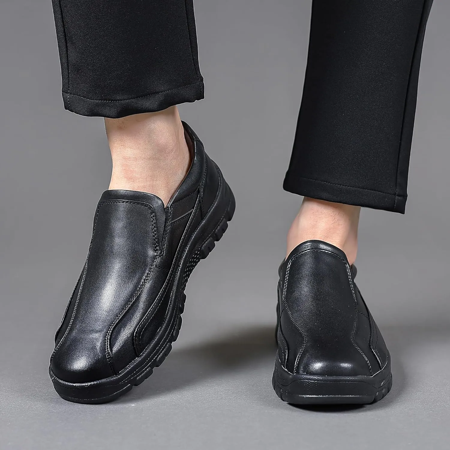 Trsorini Mens Casual Shoes Loafers Slip on Dress Business Office Premier Walking Lightweight Shoes Male