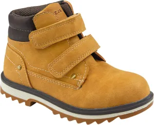 TZJS Kids' Hiking Work Boots for Boys Girls, Waterproof Outdoor Ankle Boots with Hook and Loop