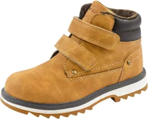 TZJS Kids' Hiking Work Boots for Boys Girls, Waterproof Outdoor Ankle Boots with Hook and Loop