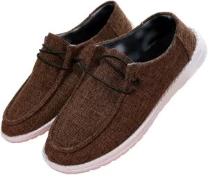 Unisex Aztec Pattern Canvas Loafers Elastic Strips Closure Slip-on Sneakers Comfort Easy-Walking Boat Couple Shoes Ultralight Breathable Sports Shoes for Women/Men Adults/Teenagers, Green/Blue/Yellow