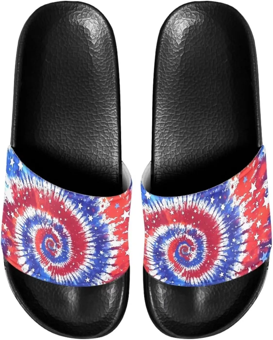 Unisex Slide Sandals with Soft Footbed Comfort Slides for Women and Men, Slide Sandals Leather Size 6-13.5