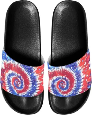 Unisex Slide Sandals with Soft Footbed Comfort Slides for Women and Men, Slide Sandals Leather Size 6-13.5