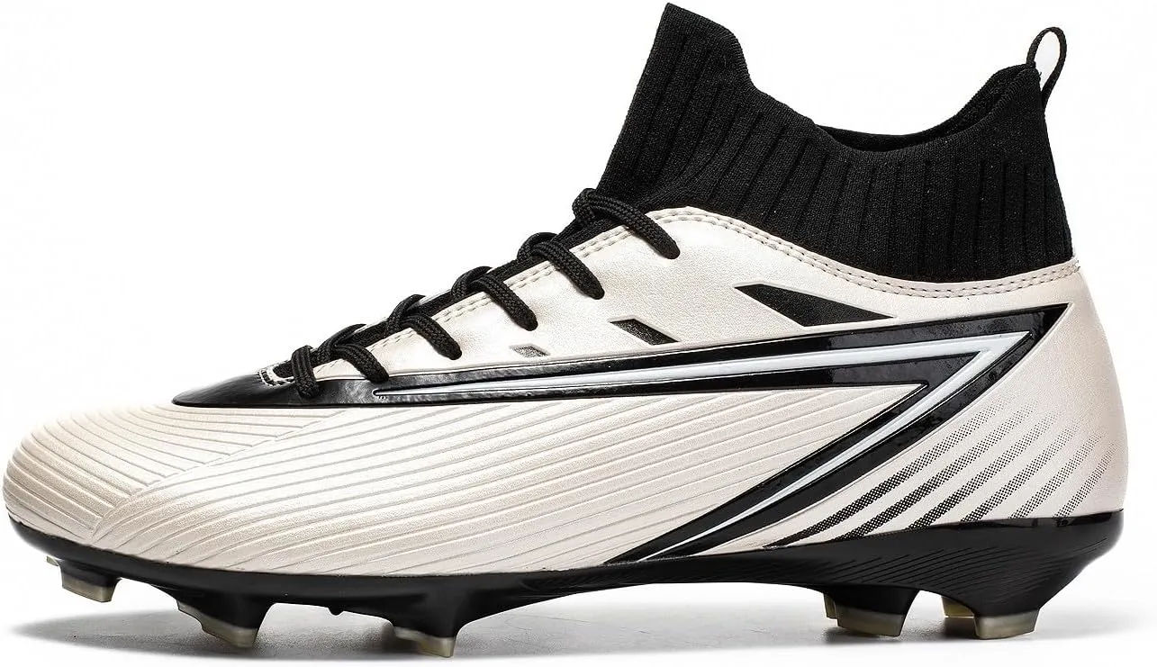 Unisex's Fashion Sports High-Top FG Trainers Cleats Football Sneakers Long Studs AG Soccer Shoes