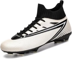 Unisex's Fashion Sports High-Top FG Trainers Cleats Football Sneakers Long Studs AG Soccer Shoes