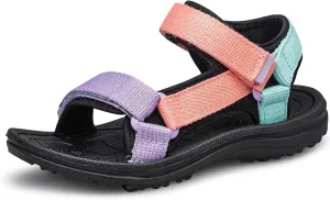 vibdiv Boys Girls Sandals Open-Toe Summer Outdoor Unisex Child Sport Sandals Athletic Lightweight(Toddler/Little Kid/Big Kid)