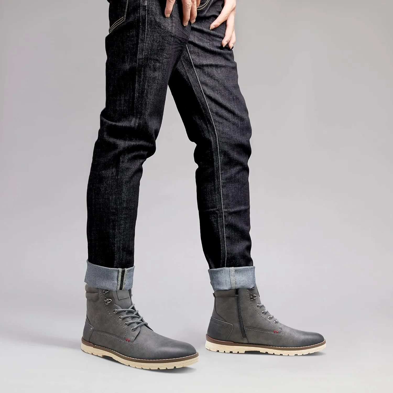 Vostey Men's Hiking Boots Waterproof Casual Chukka Boots for Men