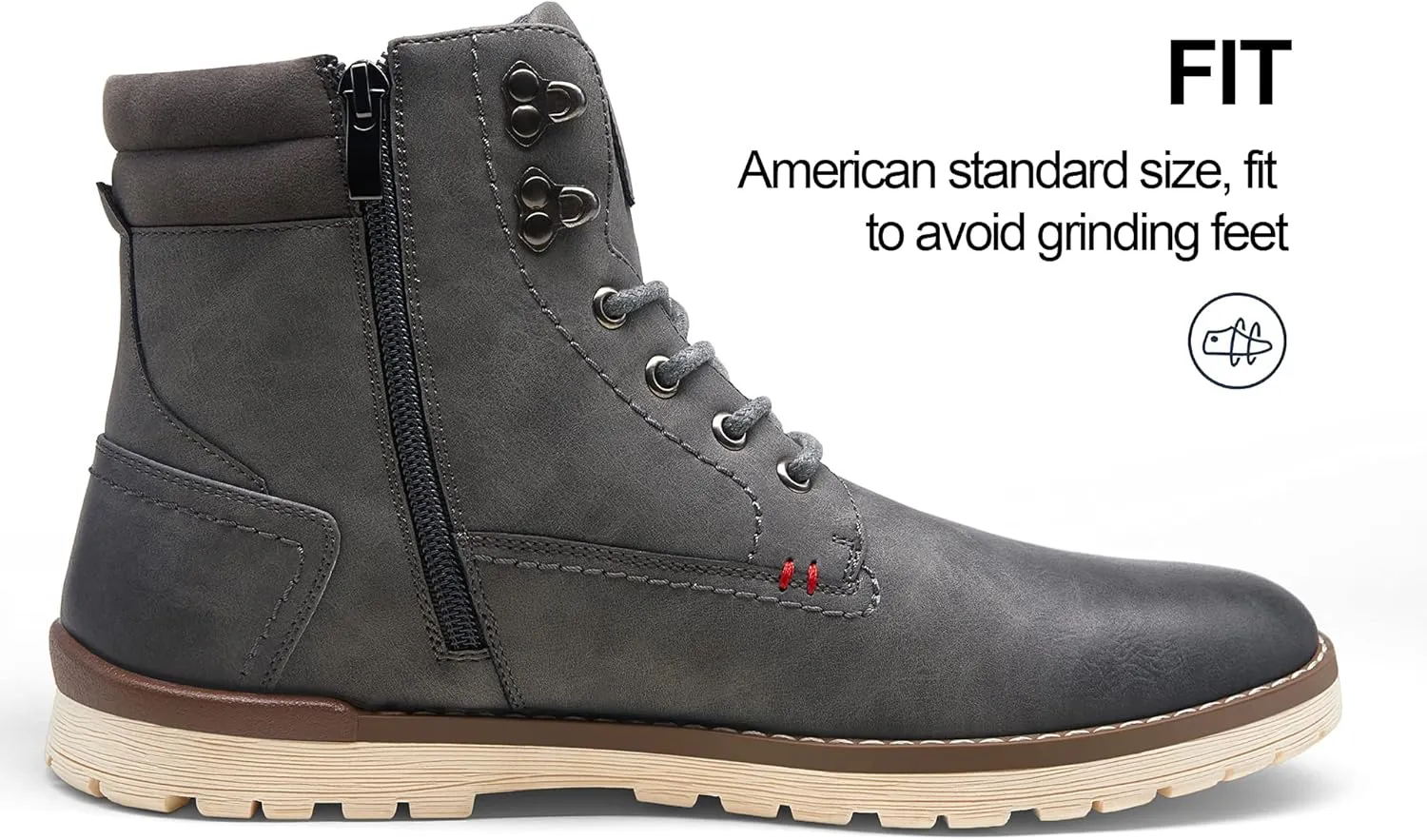 Vostey Men's Hiking Boots Waterproof Casual Chukka Boots for Men