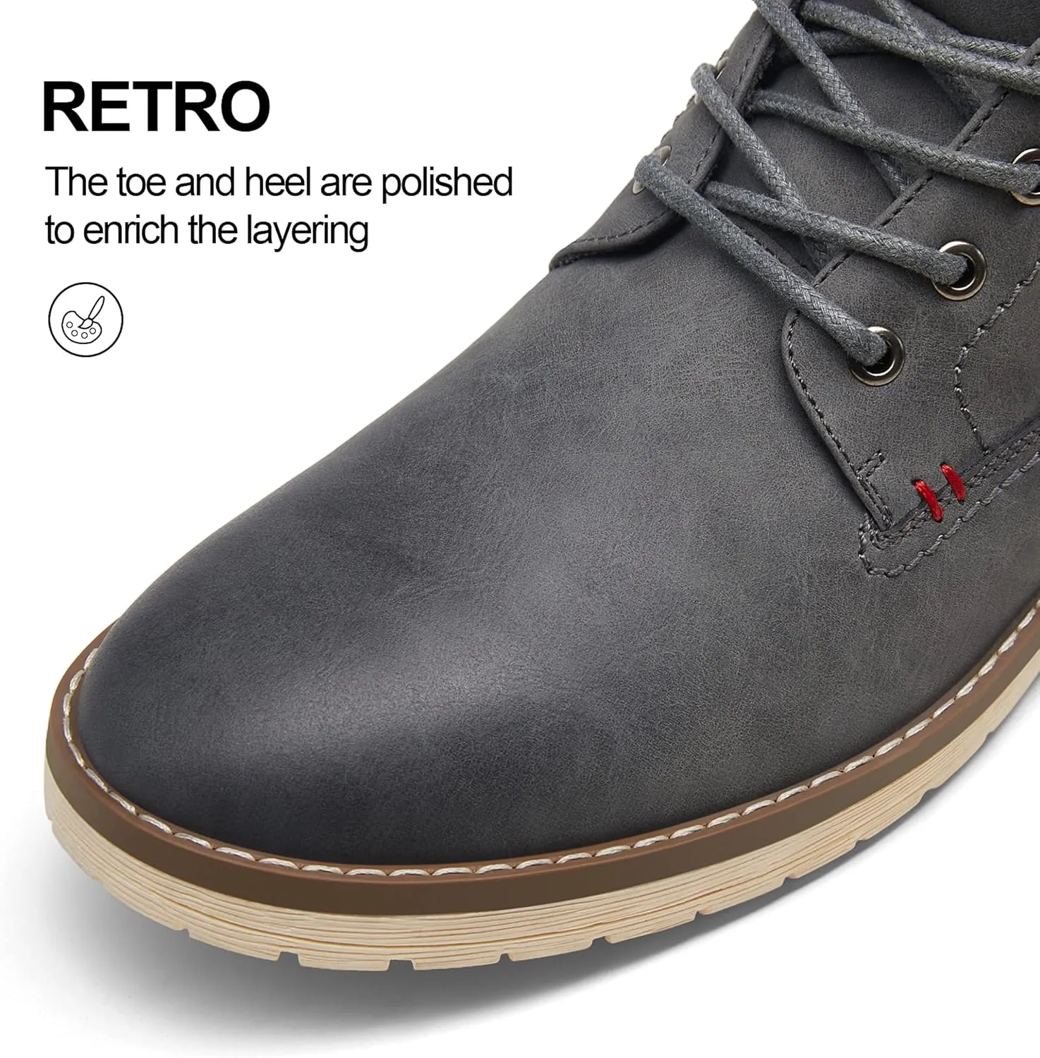 Vostey Men's Hiking Boots Waterproof Casual Chukka Boots for Men