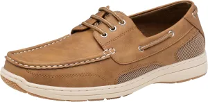 Vostey Men's Loafers & Slip-ons 3-Eye Boat Shoes Men Comfortable Casual Loafers for Men