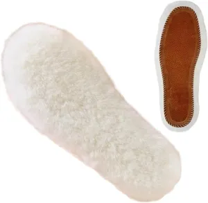 Warm Wool Insoles, Boot Shoe Insert Replacement Fluffy Fleece for Shoes Boots Slippers Men 11 Women 12