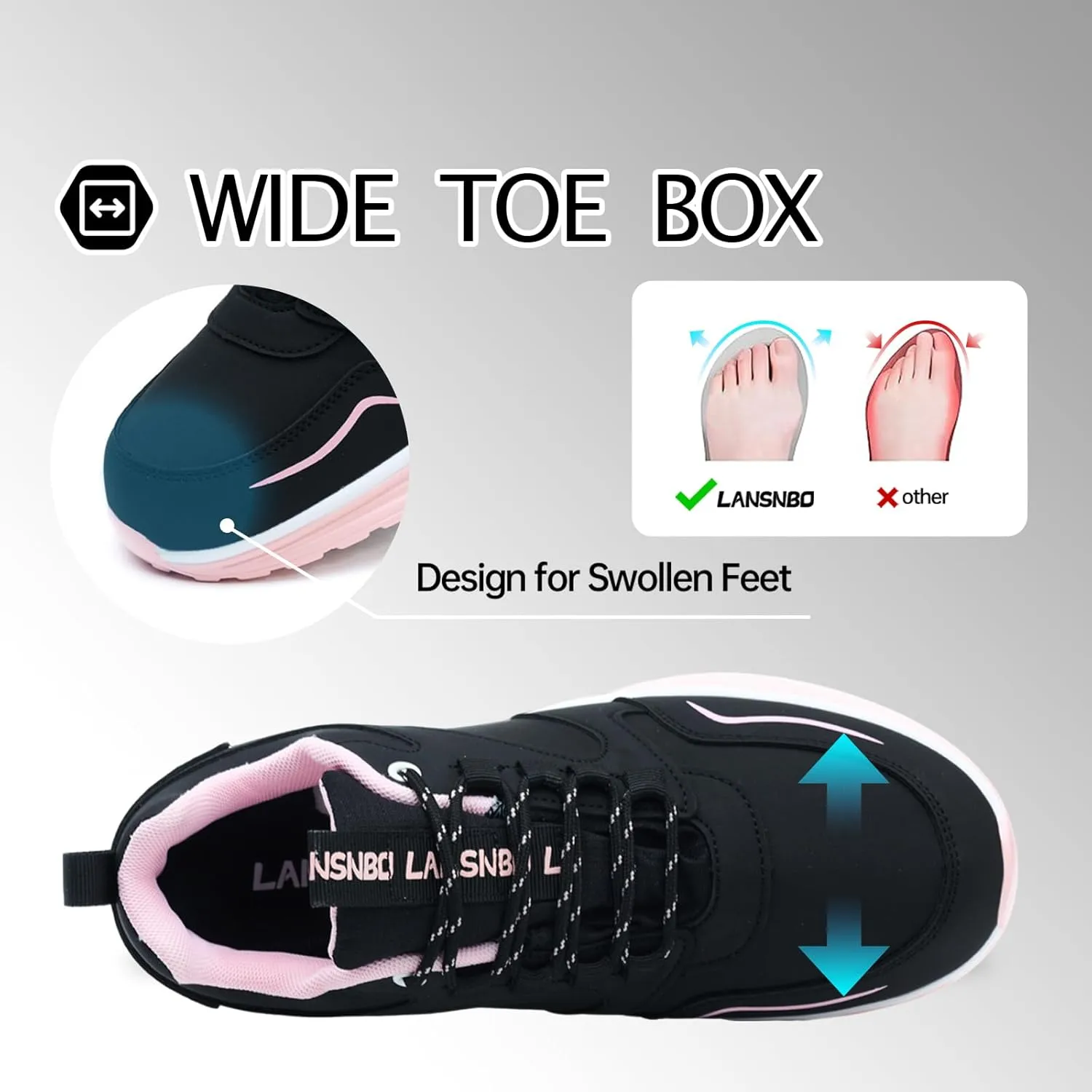 Waterproof Shoes for Women Wide Width Non Slip Sneakers for Work Chefs Food Service Water Resistant Walking Shoe Lightweight Slip Resistant Fashion Footwear for Nurse