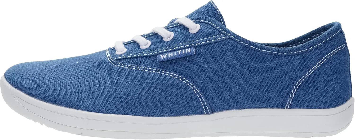 WHITIN Men's Wide Canvas Barefoot Sneakers | Zero Drop Sole | Minimalist Footwear