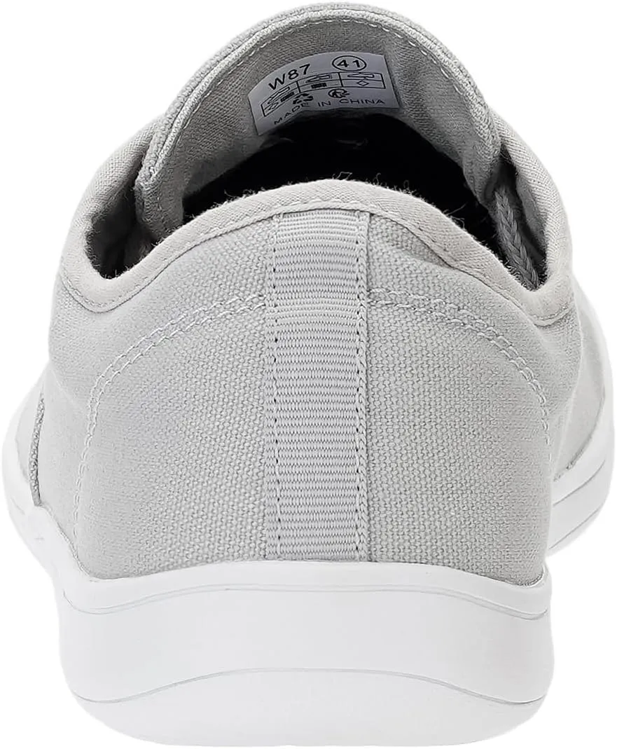 WHITIN Men's Wide Canvas Barefoot Sneakers | Zero Drop Sole | Minimalist Footwear