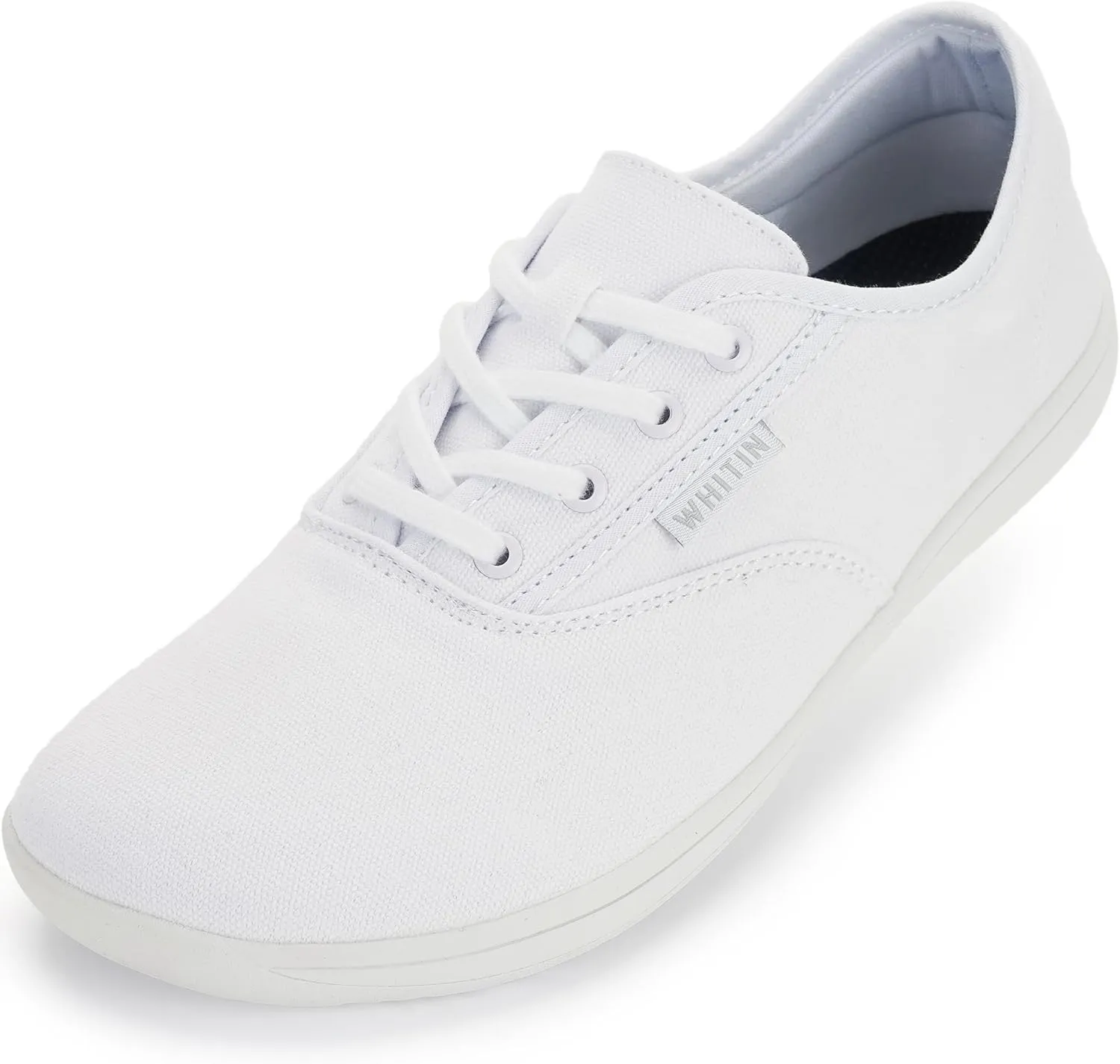 WHITIN Men's Wide Canvas Barefoot Sneakers | Zero Drop Sole | Minimalist Footwear