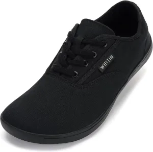 WHITIN Men's Wide Canvas Barefoot Sneakers | Zero Drop Sole | Minimalist Footwear