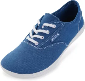 WHITIN Men's Wide Canvas Barefoot Sneakers | Zero Drop Sole | Minimalist Footwear