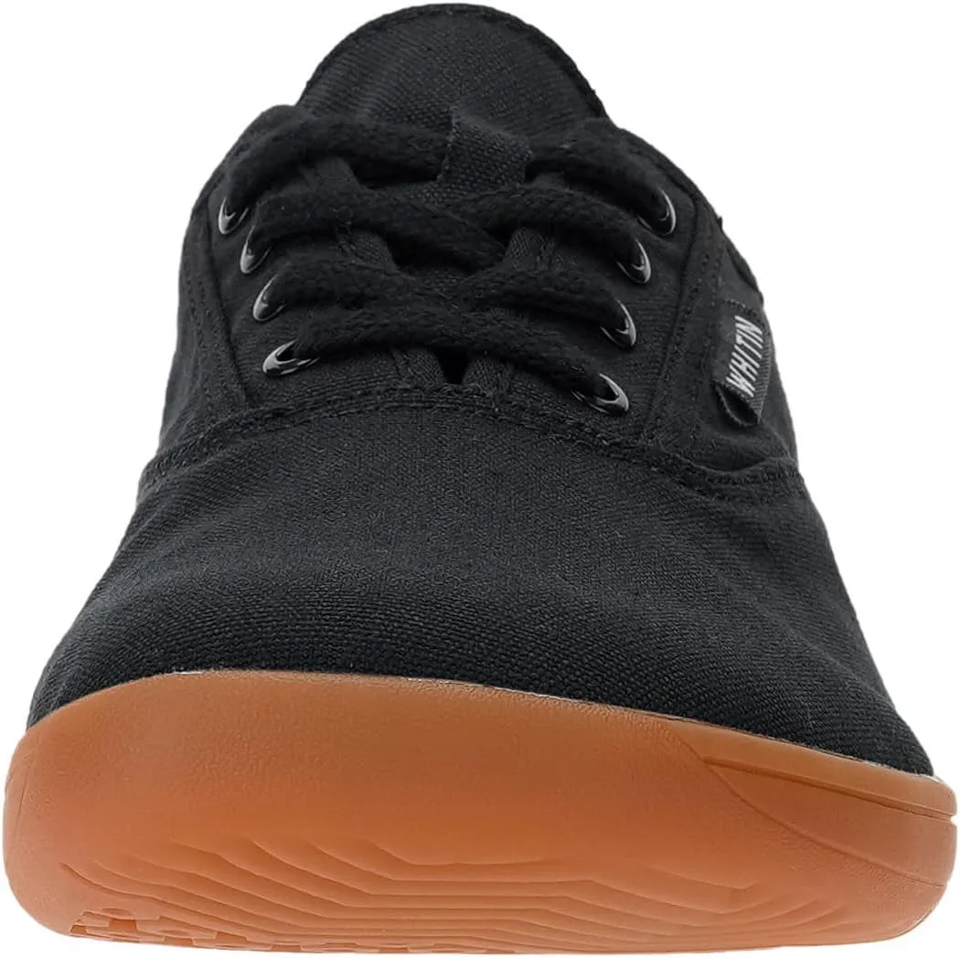 WHITIN Men's Wide Canvas Barefoot Sneakers | Zero Drop Sole | Minimalist Footwear