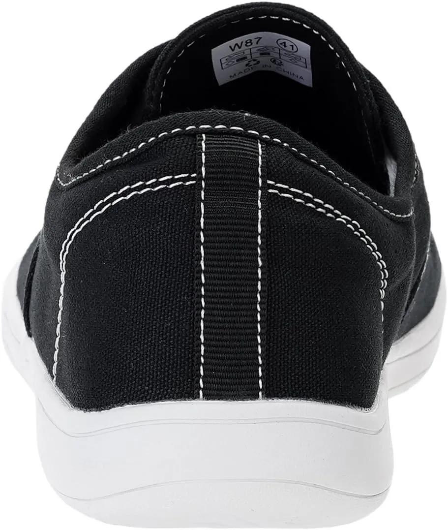 WHITIN Men's Wide Canvas Barefoot Sneakers | Zero Drop Sole | Minimalist Footwear