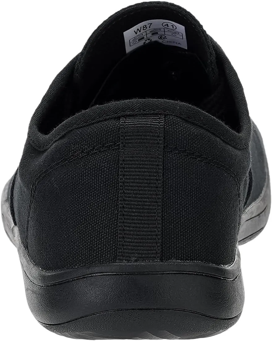WHITIN Men's Wide Canvas Barefoot Sneakers | Zero Drop Sole | Minimalist Footwear