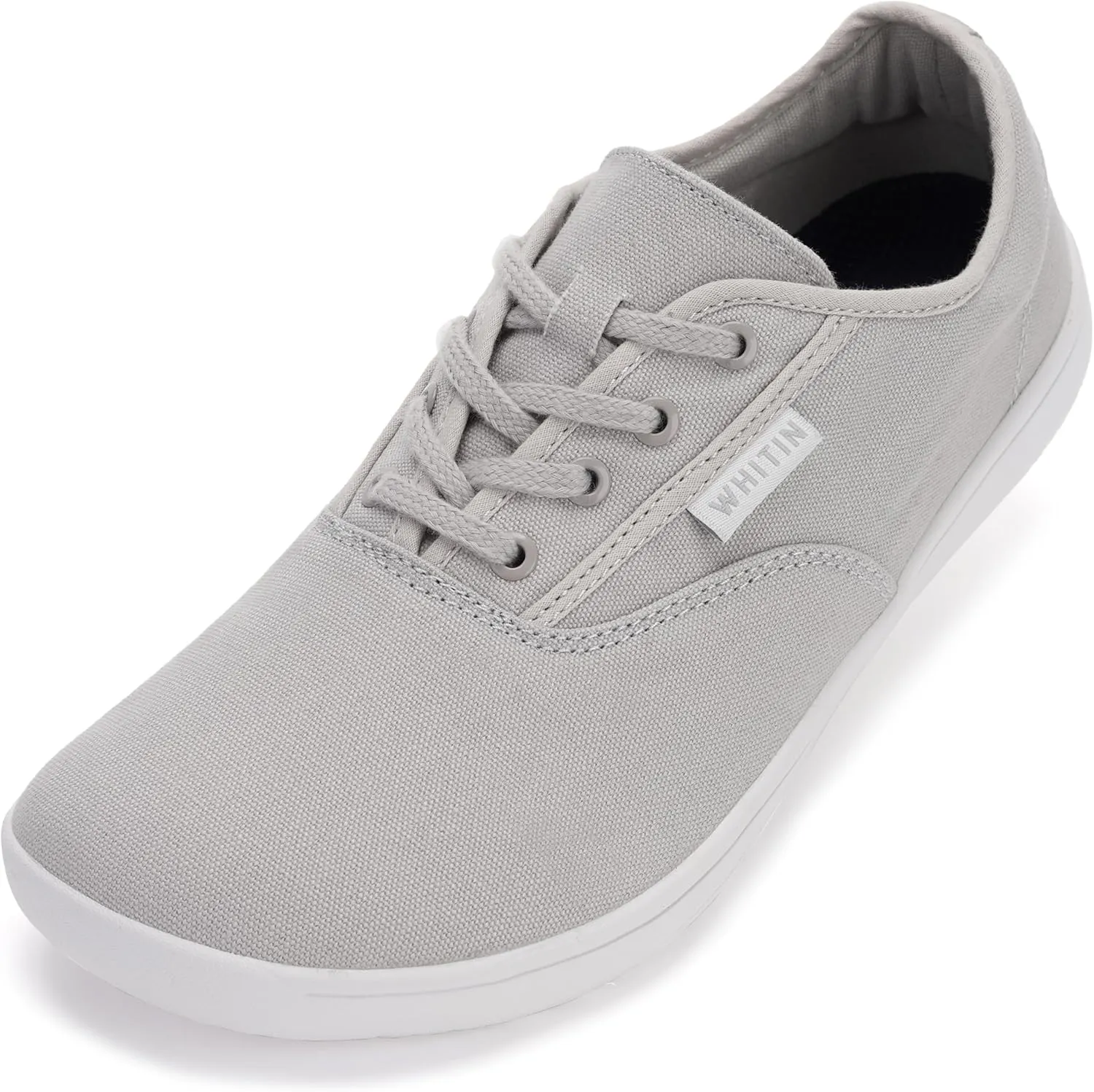 WHITIN Men's Wide Canvas Barefoot Sneakers | Zero Drop Sole | Minimalist Footwear
