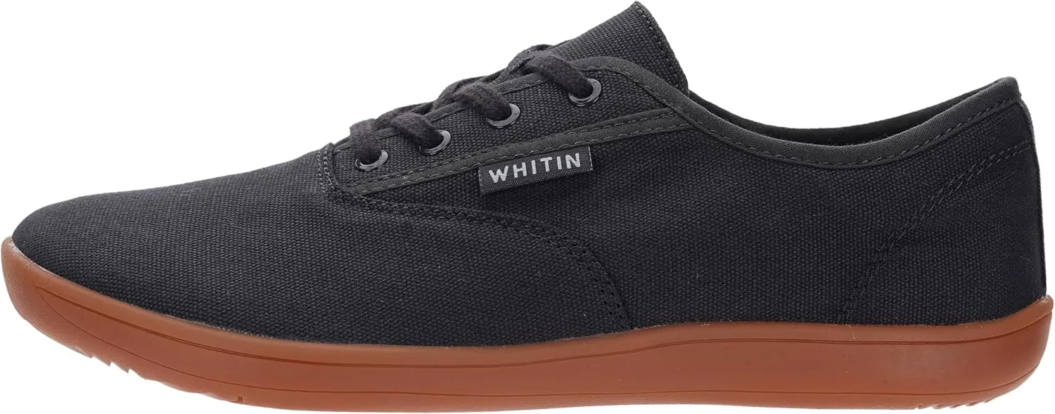 WHITIN Men's Wide Canvas Barefoot Sneakers | Zero Drop Sole | Minimalist Footwear
